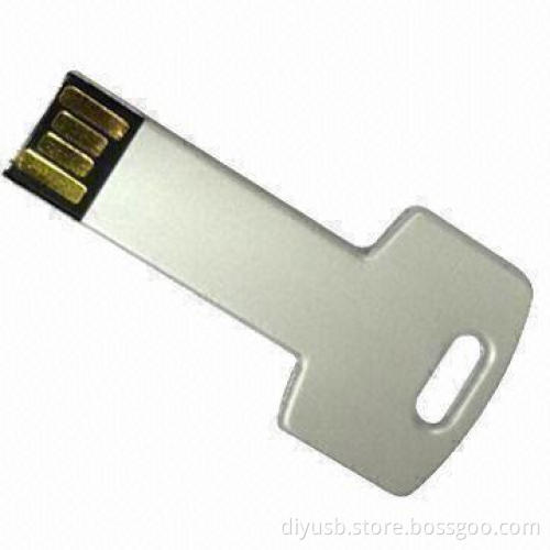 Metal USB Flash Drive with 512MB to 16GB Memory Capacity and 10-year Data Retention